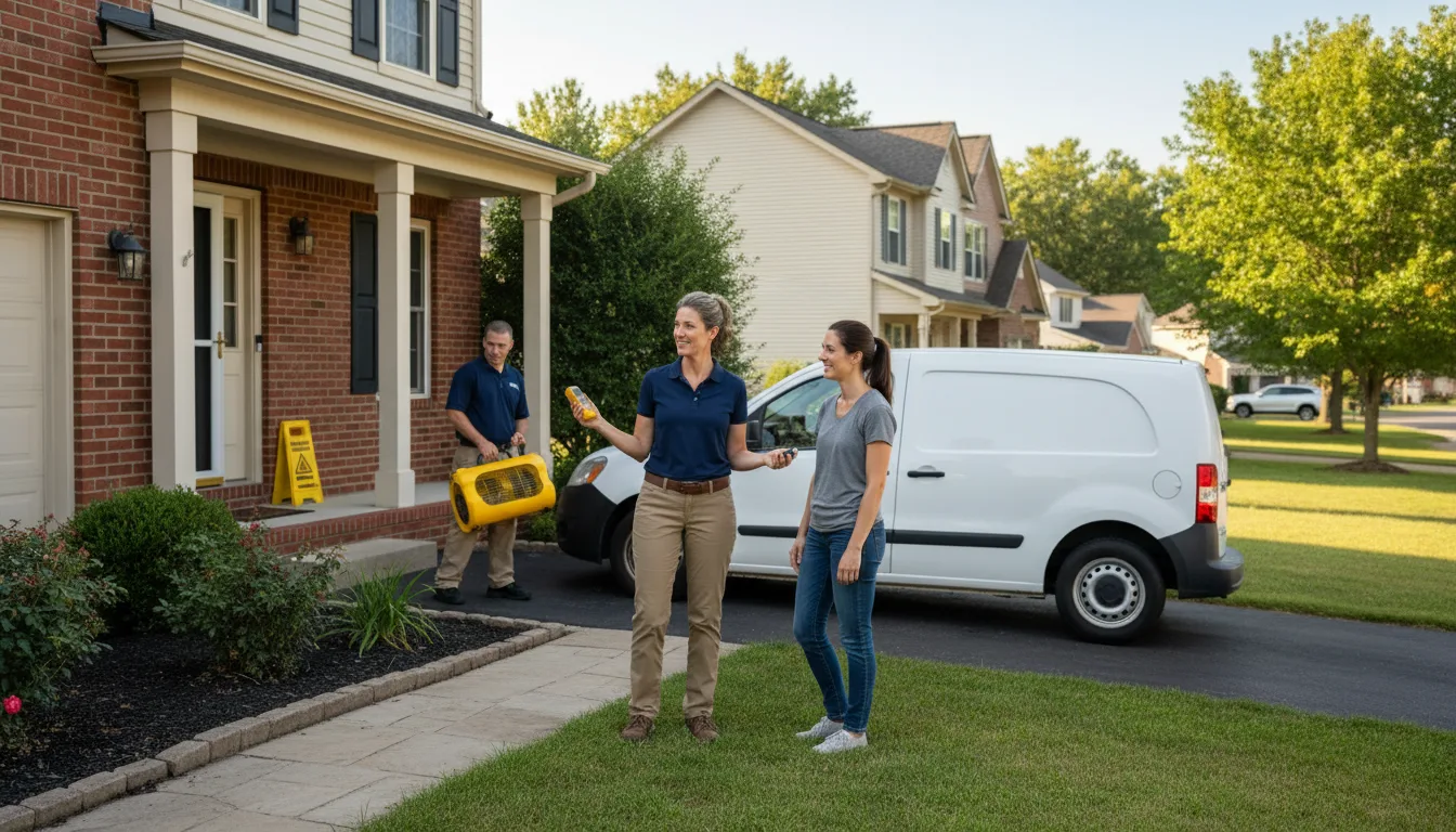 Residential water damage restoration in Sunflower, MS